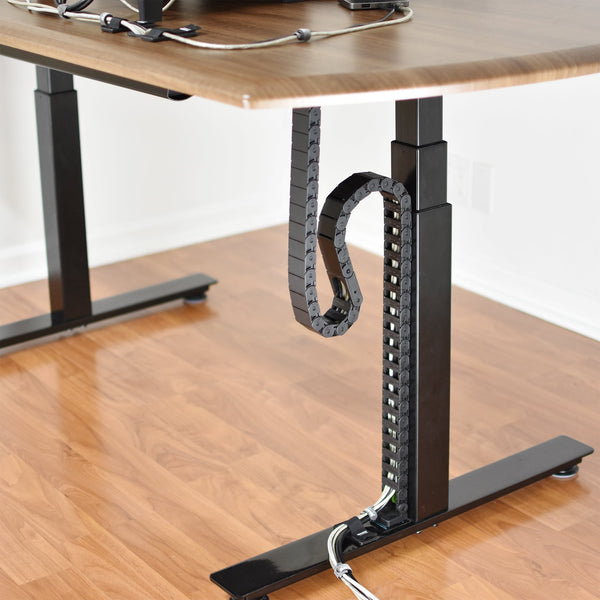 PivyCord-Vez Flexible Raceway Cable Management System for Variable Height Desks/Tables